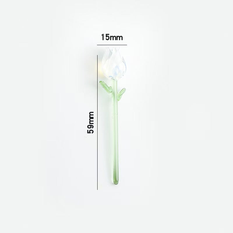 Custom Handmade Glass Birth‑Month Flower Mini Bouquet Keepsake Gift
