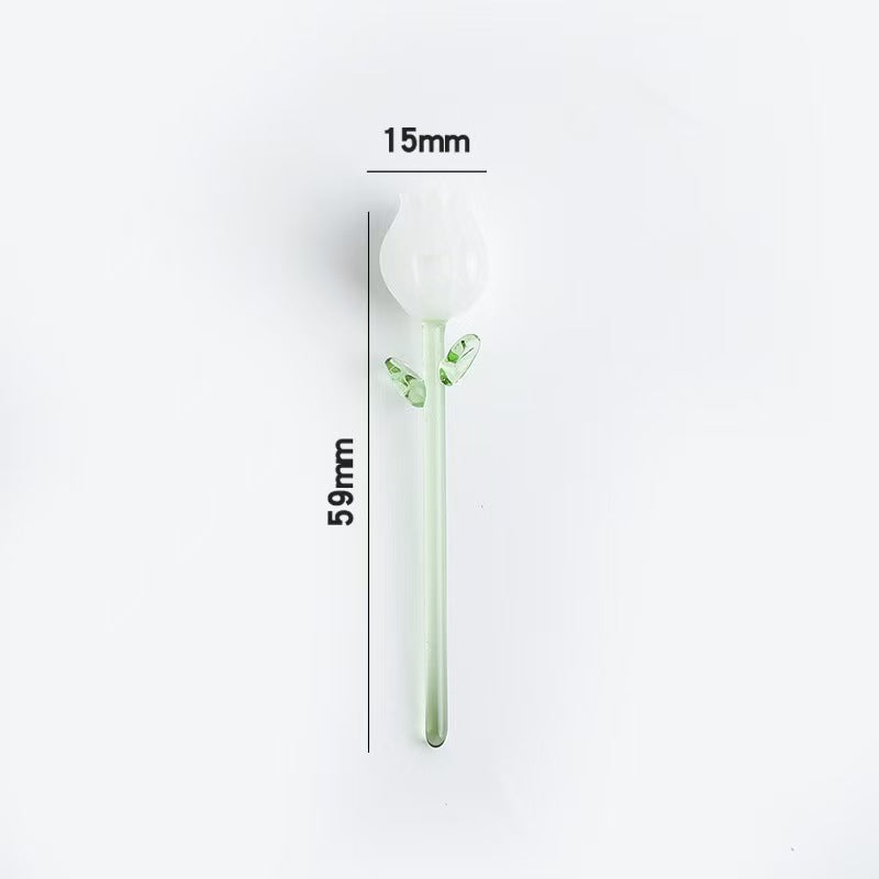 Custom Handmade Glass Birth‑Month Flower Mini Bouquet Keepsake Gift