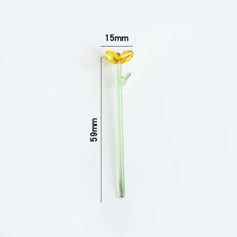 Custom Handmade Glass Birth‑Month Flower Mini Bouquet Keepsake Gift