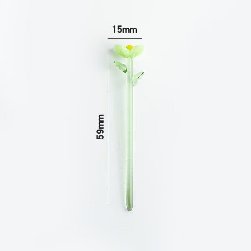 Custom Handmade Glass Birth‑Month Flower Mini Bouquet Keepsake Gift