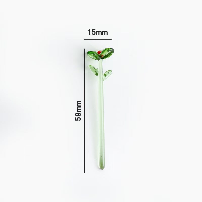 Custom Handmade Glass Birth‑Month Flower Mini Bouquet Keepsake Gift