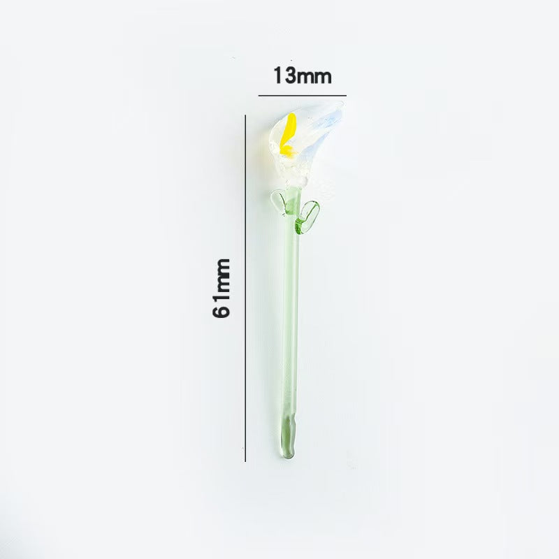 Custom Handmade Glass Birth‑Month Flower Mini Bouquet Keepsake Gift