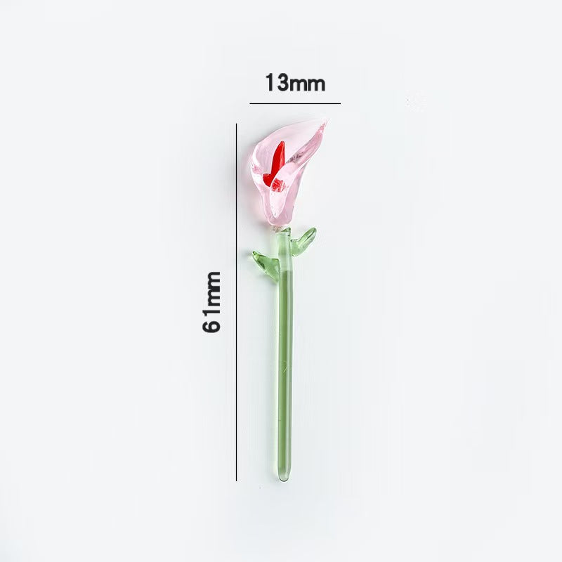 Custom Handmade Glass Birth‑Month Flower Mini Bouquet Keepsake Gift