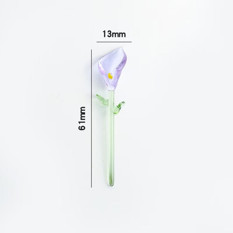 Custom Handmade Glass Birth‑Month Flower Mini Bouquet Keepsake Gift