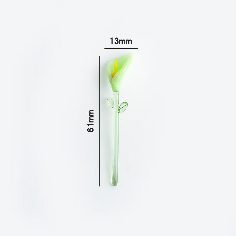 Custom Handmade Glass Birth‑Month Flower Mini Bouquet Keepsake Gift