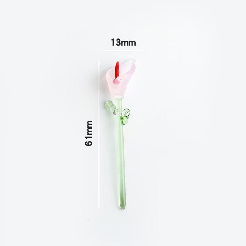 Custom Handmade Glass Birth‑Month Flower Mini Bouquet Keepsake Gift