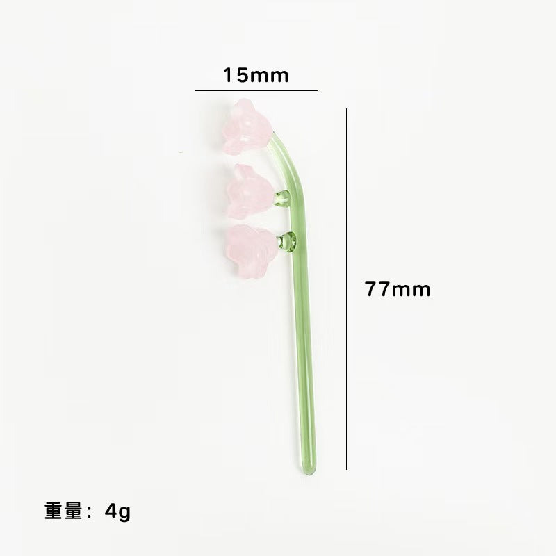 Custom Handmade Glass Birth‑Month Flower Mini Bouquet Keepsake Gift