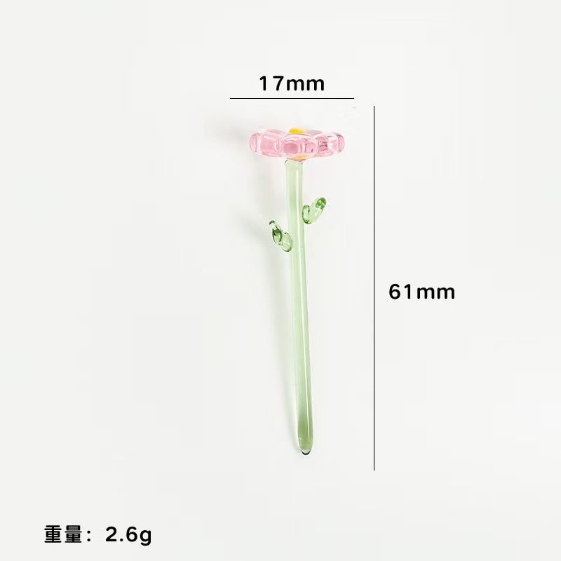 Custom Handmade Glass Birth‑Month Flower Mini Bouquet Keepsake Gift