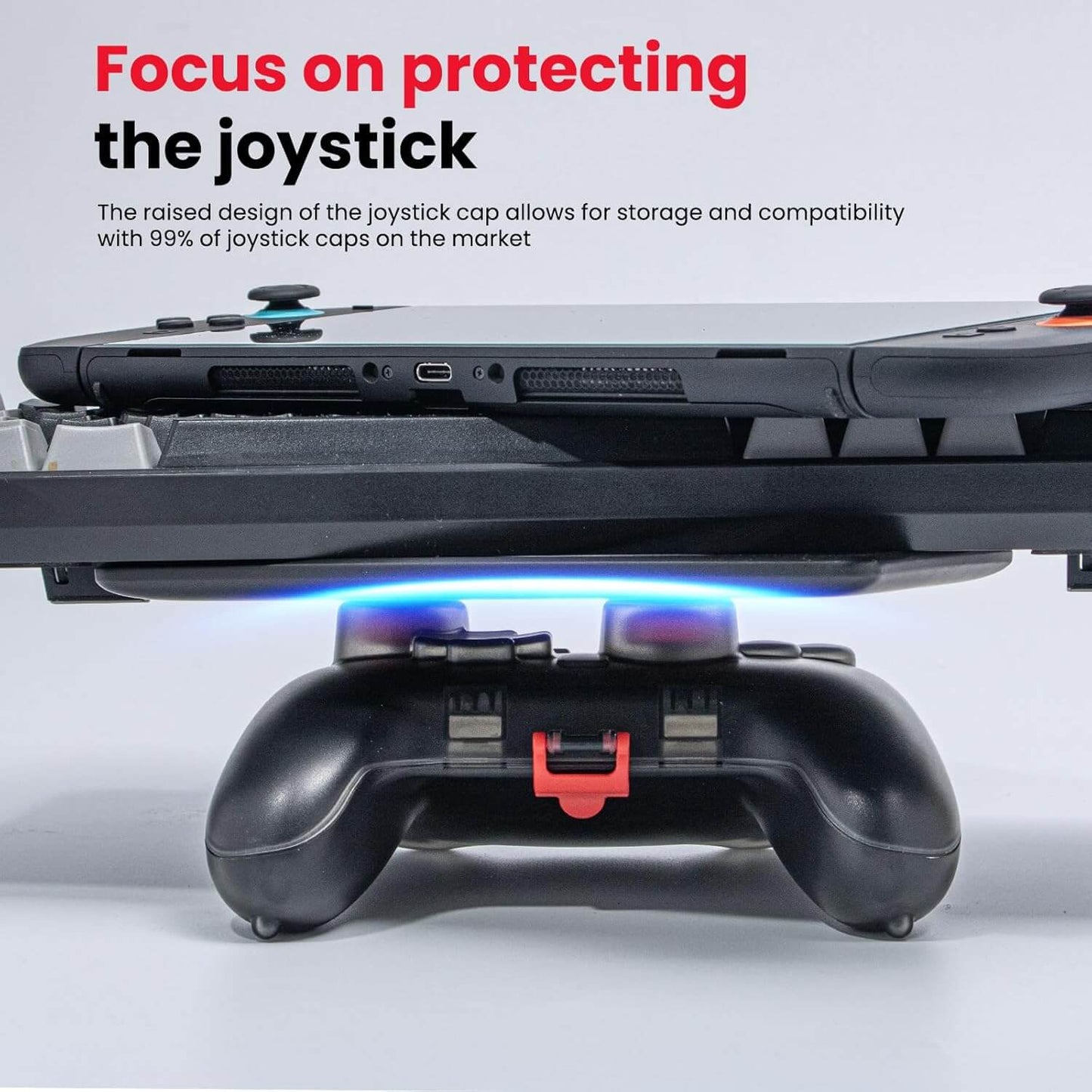 Switch 2 Pro Controller Case - Hard Protective Shell with Joystick Cap Space, Anti-Scratch Matte Cover, Includes Thumb Grips & Strap - Travel Storage for Switch 2 Accessories & Controllers