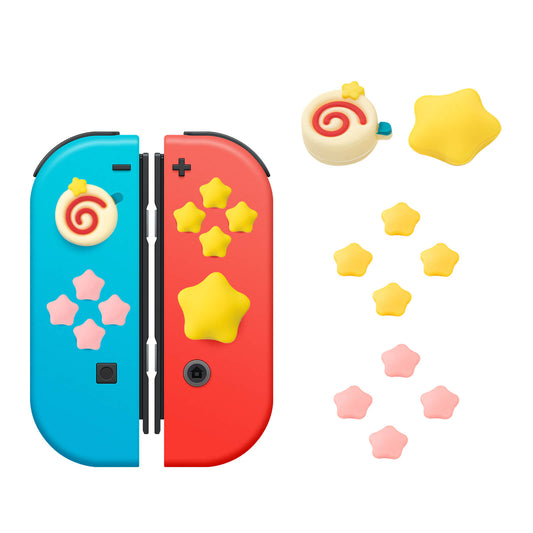 Kirby Thumb Grips for Nintendo Switch, Cute Switch OLED Button Caps Set