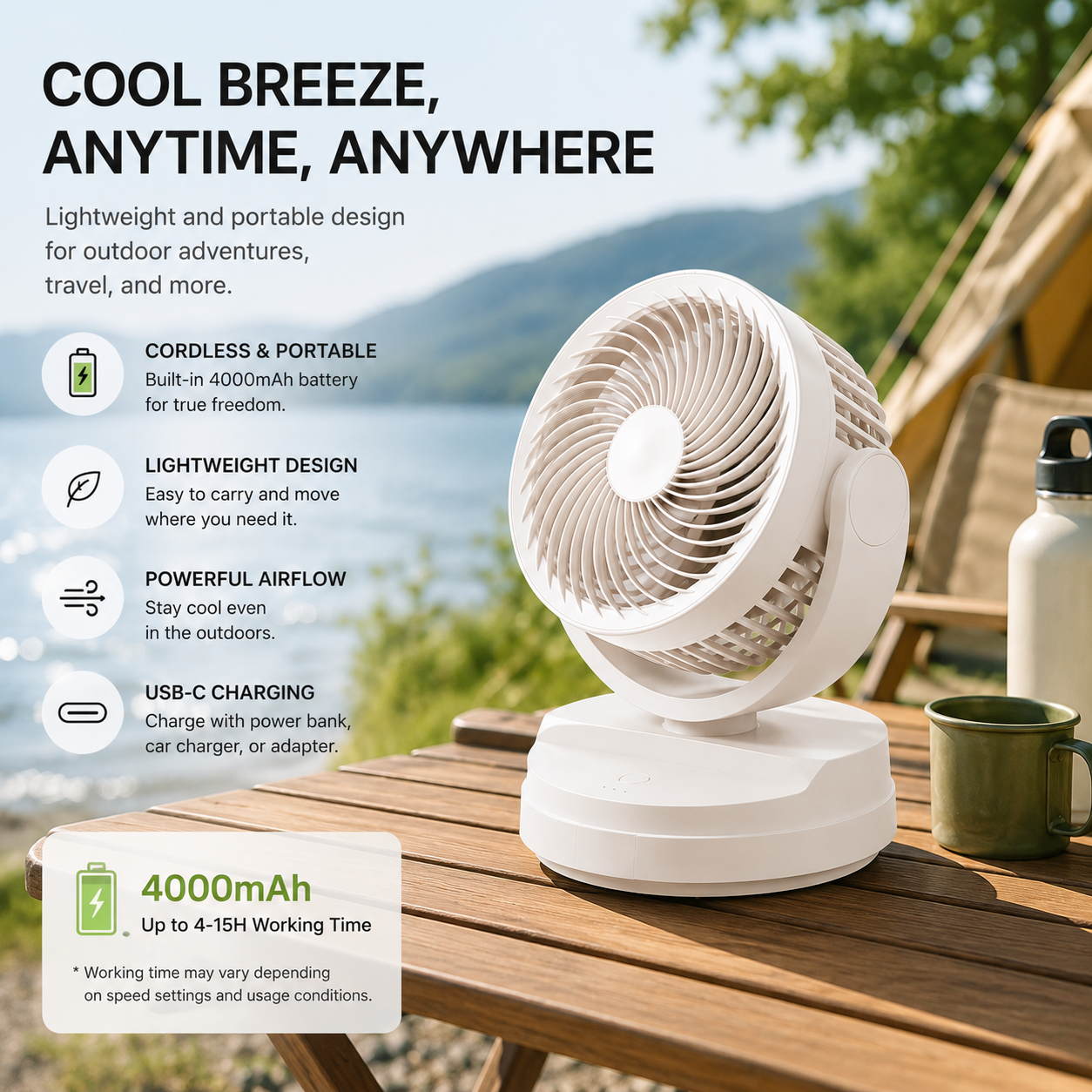 air circulator fan for outdoor