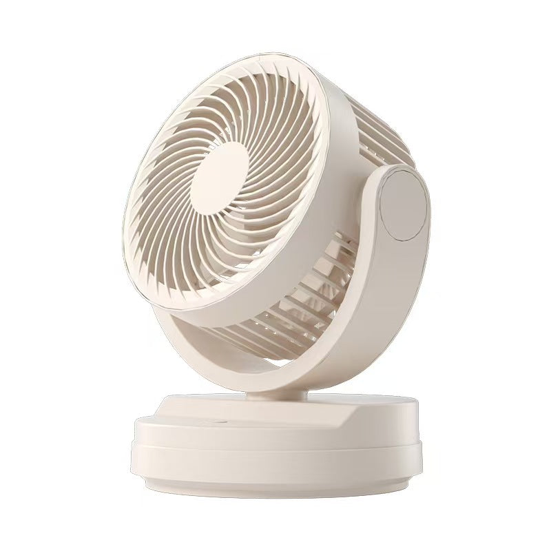 NANANINO Portable Air Circulator Fan in Cream White