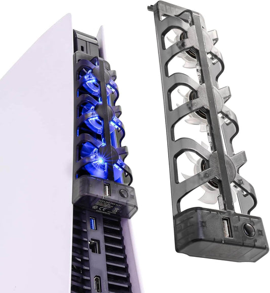 PS5 Cooling Fans, PlayStation 5 Cooling Fan Compatible with PS5 Discs Edition and Digital Edition (NOT for PS5 Slim/PS5 Pro)