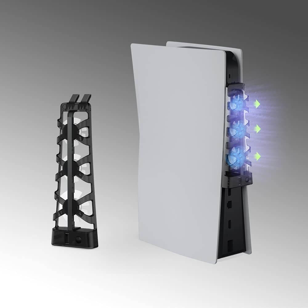 PS5 Cooling Fans, PlayStation 5 Cooling Fan Compatible with PS5 Discs Edition and Digital Edition (NOT for PS5 Slim/PS5 Pro)