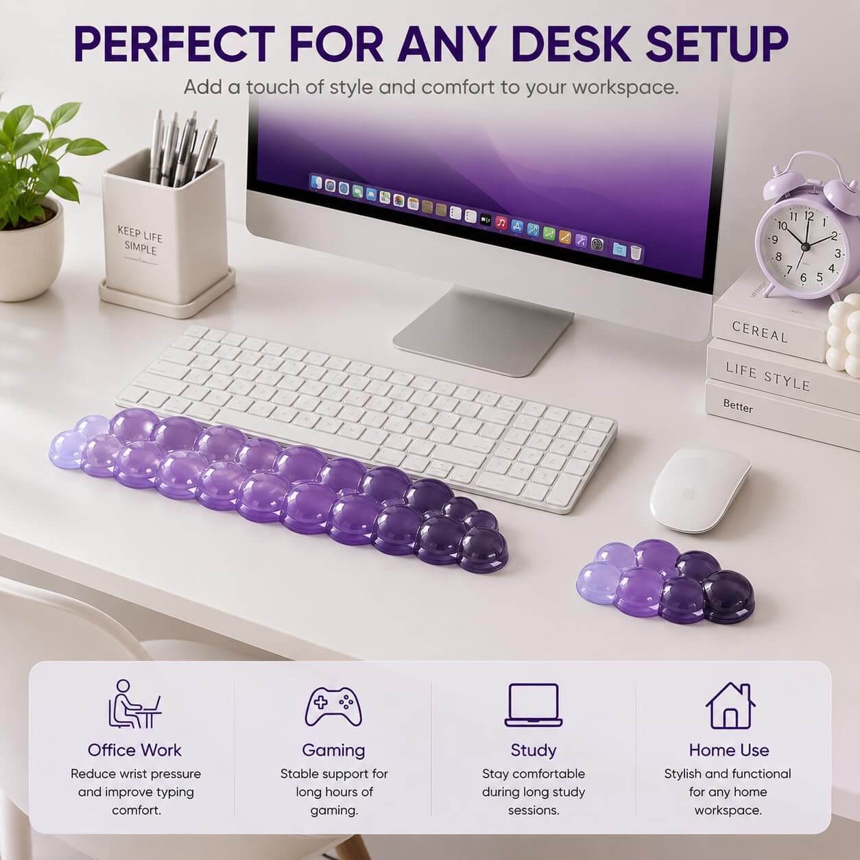 purple wrist rest