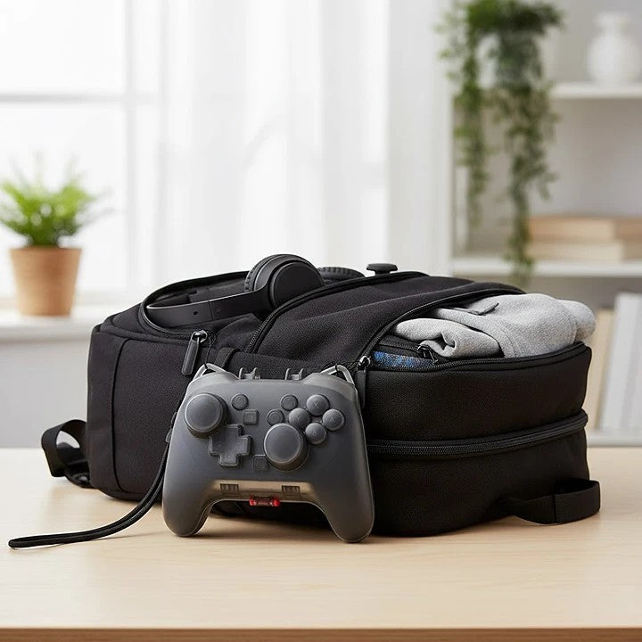 Switch 2 Pro Controller Case - Hard Protective Shell with Joystick Cap Space, Anti-Scratch Matte Cover, Includes Thumb Grips & Strap - Travel Storage for Switch 2 Accessories & Controllers