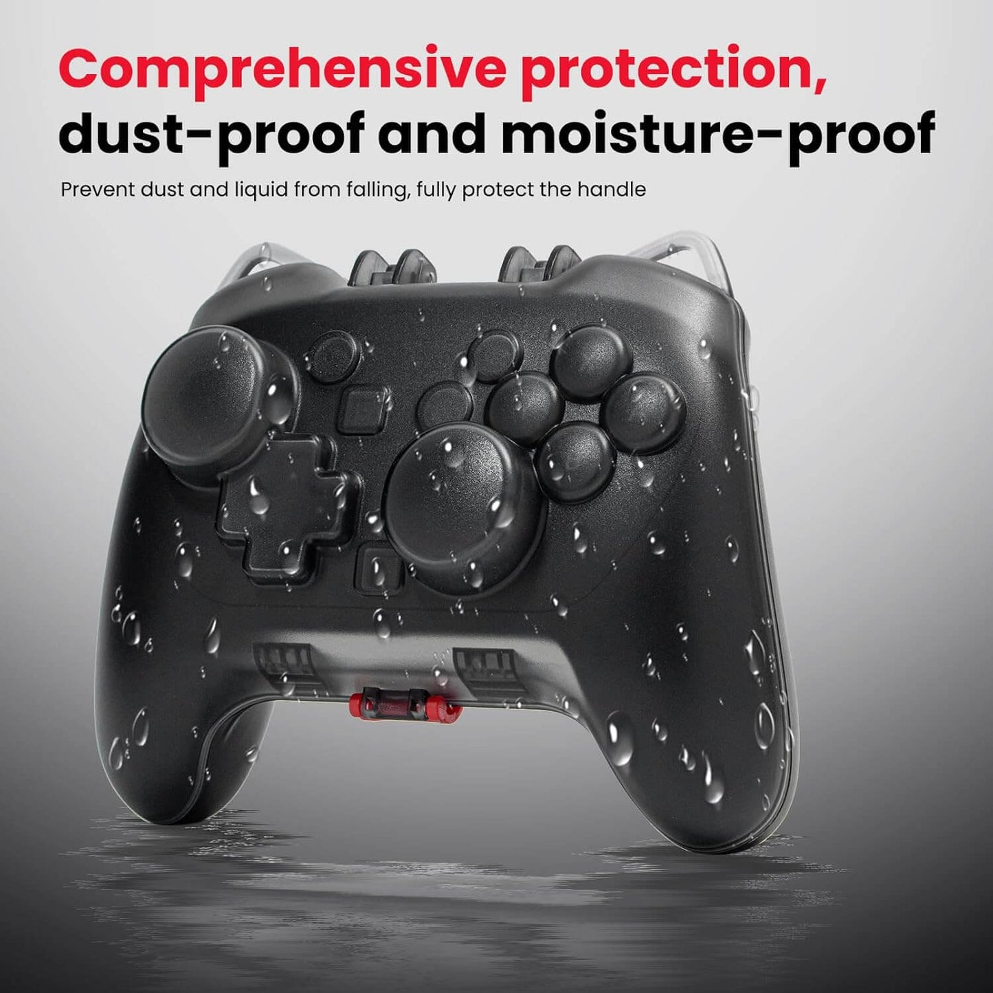 Switch 2 Pro Controller Case - Hard Protective Shell with Joystick Cap Space, Anti-Scratch Matte Cover, Includes Thumb Grips & Strap - Travel Storage for Switch 2 Accessories & Controllers