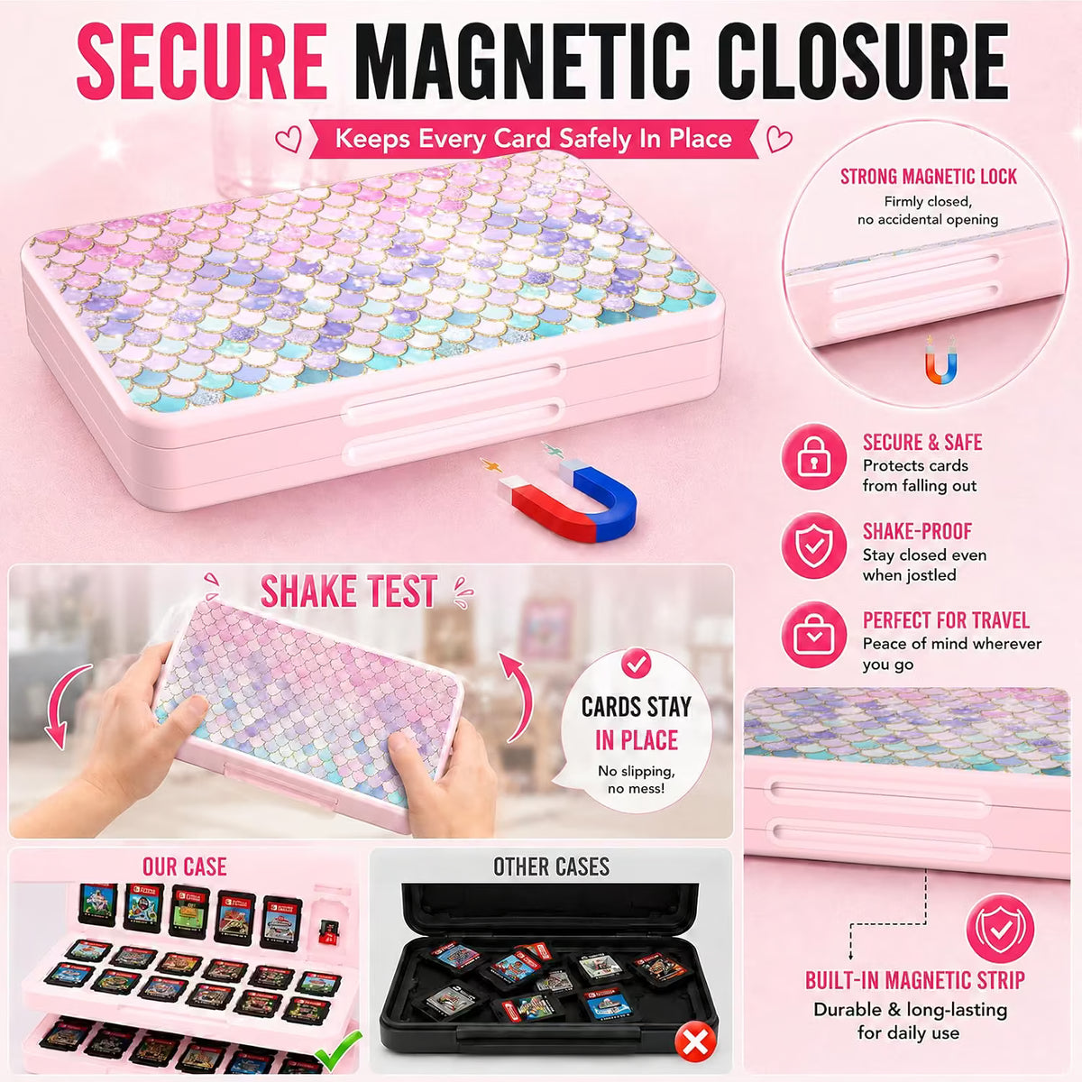 Mermaid Game Card Storage Case