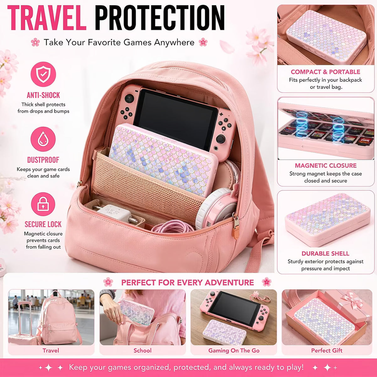 Mermaid Game Card Storage Case